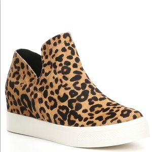 Steve Madden Fur Leopard Platform Wedge Wrangle